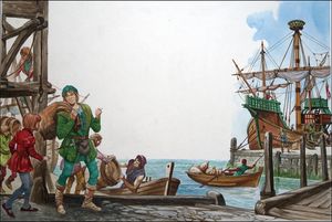 Off To Sea art by Peter Jackson