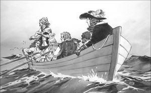 A Narrow Escape art by Angus McBride