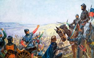 King Henry V Before Harfleur art by James E McConnell