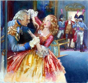Virtue Besieged art by John Millar Watt