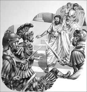 Death of the Emperor Pertinax art by Patrick Nicolle