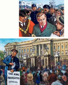 Edward VIII and the Abdication Crisis art by Ken Petts