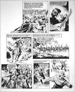 Robin of Sherwood: Going Somewhere (TWO pages) art by Mike Noble