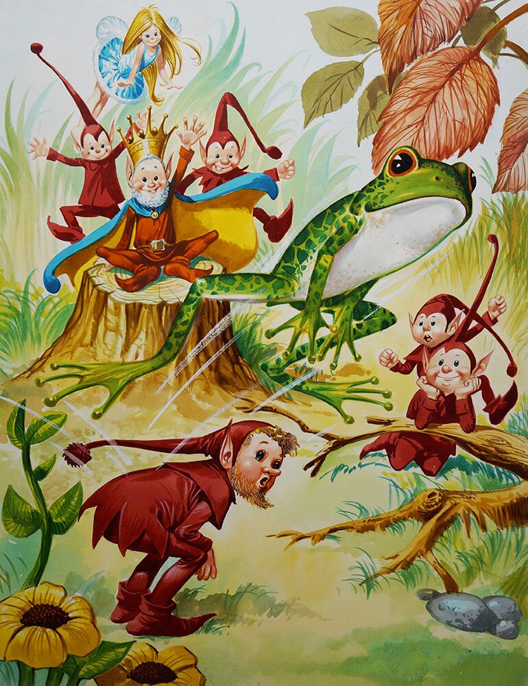The Fairy King surrounded by Pixies art by Jose Ortiz