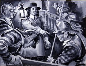 Cromwell and Roundheads art by Paul Rainer