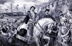 Sir Francis Drake art by Paul Rainer