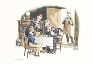 David Copperfield - Time for Tea art by Ron Embleton