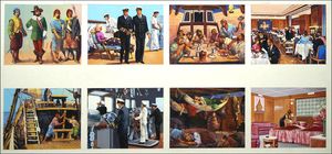 300 Years of Passenger Ships art by Ferdinando Tacconi