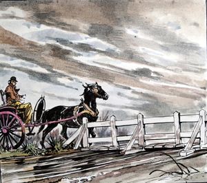 Black Beauty - Grey Skies art by Carlos Roume