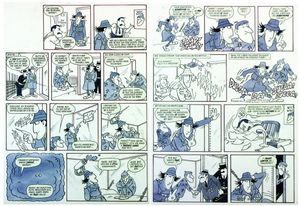 Inspector Gadget from 'Look In' 6  (TWO pages) art by Bill Titcombe
