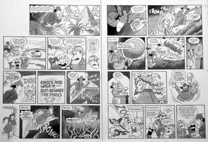 Inspector Gadget: Snakes (TWO pages) art by Bill Titcombe