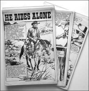 The Gunslinger / He Rides Alone - COMPLETE 64 page story art by Carlos Roume