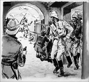 The North West Frontier art by Clive Uptton