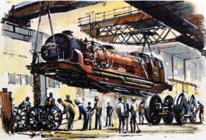 Steam Engine: Boiler Lifted Clear art by John S Smith