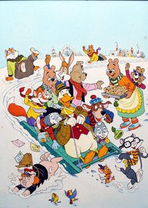 Snow Day art by Peter Woolcock