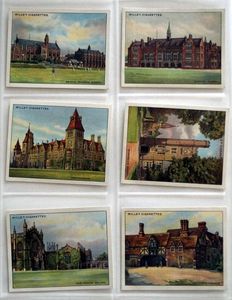 Full Set of 25 Cigarette Cards: Public Schools (1927) by Various