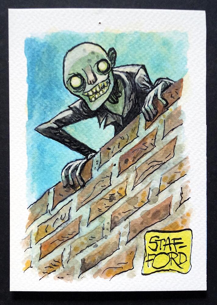 original artwork by Mark Stafford, The Bad Bad Place