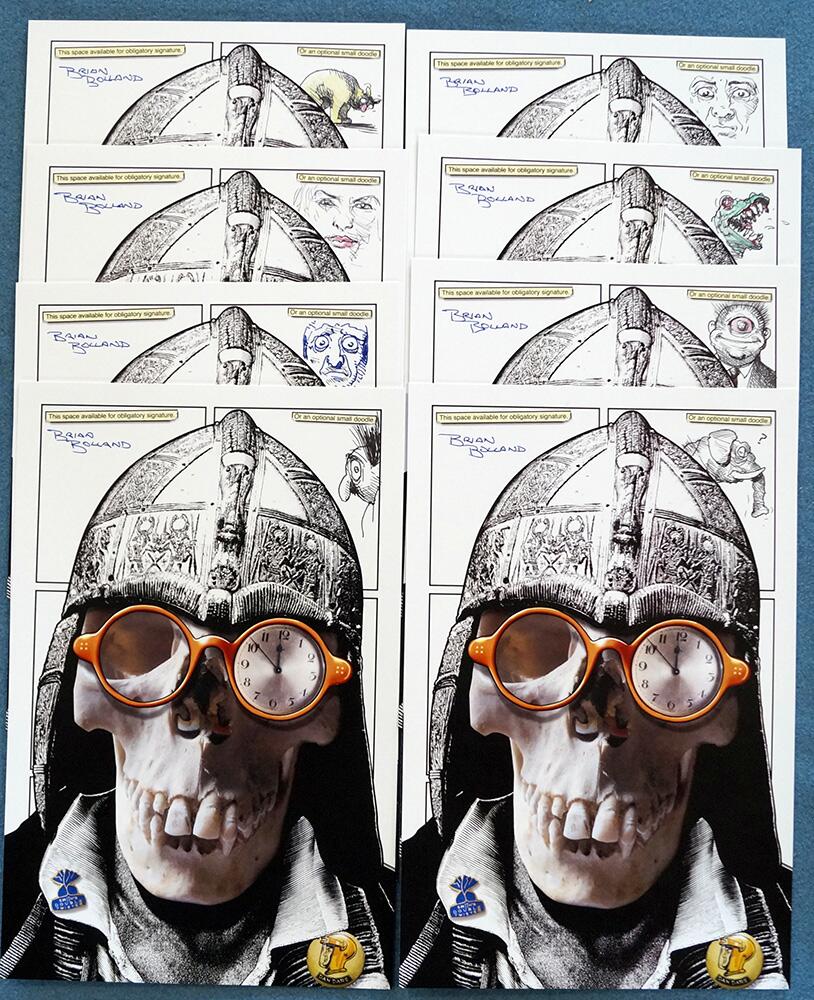 Plate 2 showing some of Brian's Doodles, IT'S ABOUT TIME: A Memoir in Pictures and Words by Brian Bolland (COLLECTOR'S EDITION)