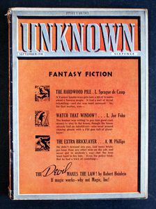 Unknown Fantasy Fiction (UK Edition): September 1940 by L. Sprague de Camp, L. Joe Fohn, A. M. Phillips, Robert Heinlein