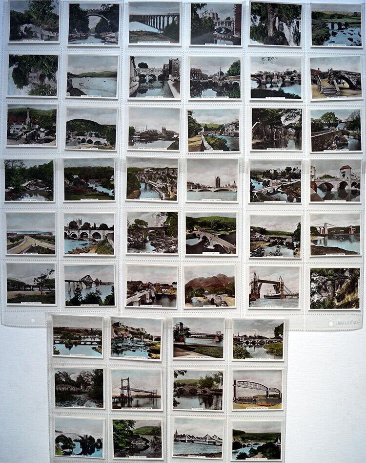 Complete Set of 48 'Views Of Interest' R. & J. Hill Cigarette Cards (1939)