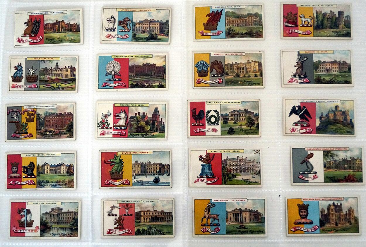 Country Seats and Arms (Third Series)  Full Set of 50 cards (1907)