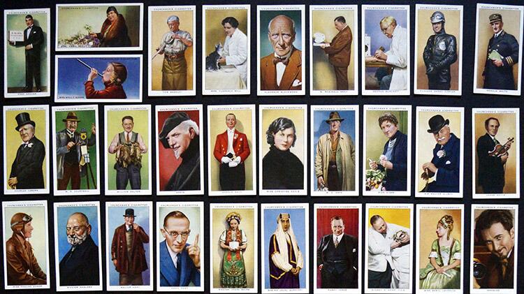 Complete Set of 50 'In Town To Night' W. A. & A. C. Churchman Cigarette Cards (1938)