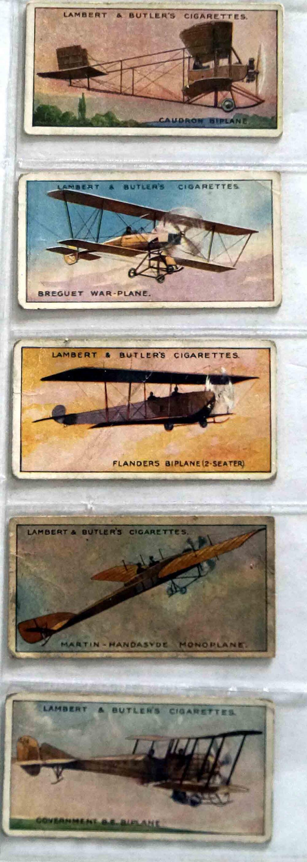 Full Set of 25 Cigarette Cards: Aviation (1915) by Various