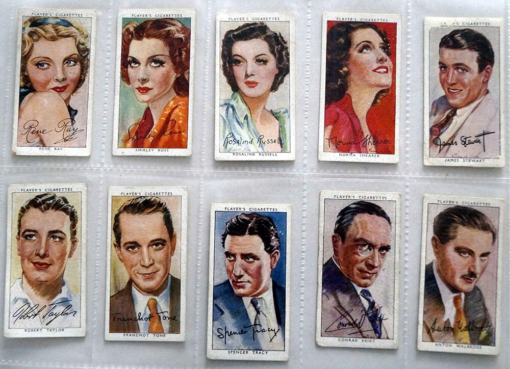 Full Set of 50 Cigarette Cards: Film Stars Third Series (1938) by Various
