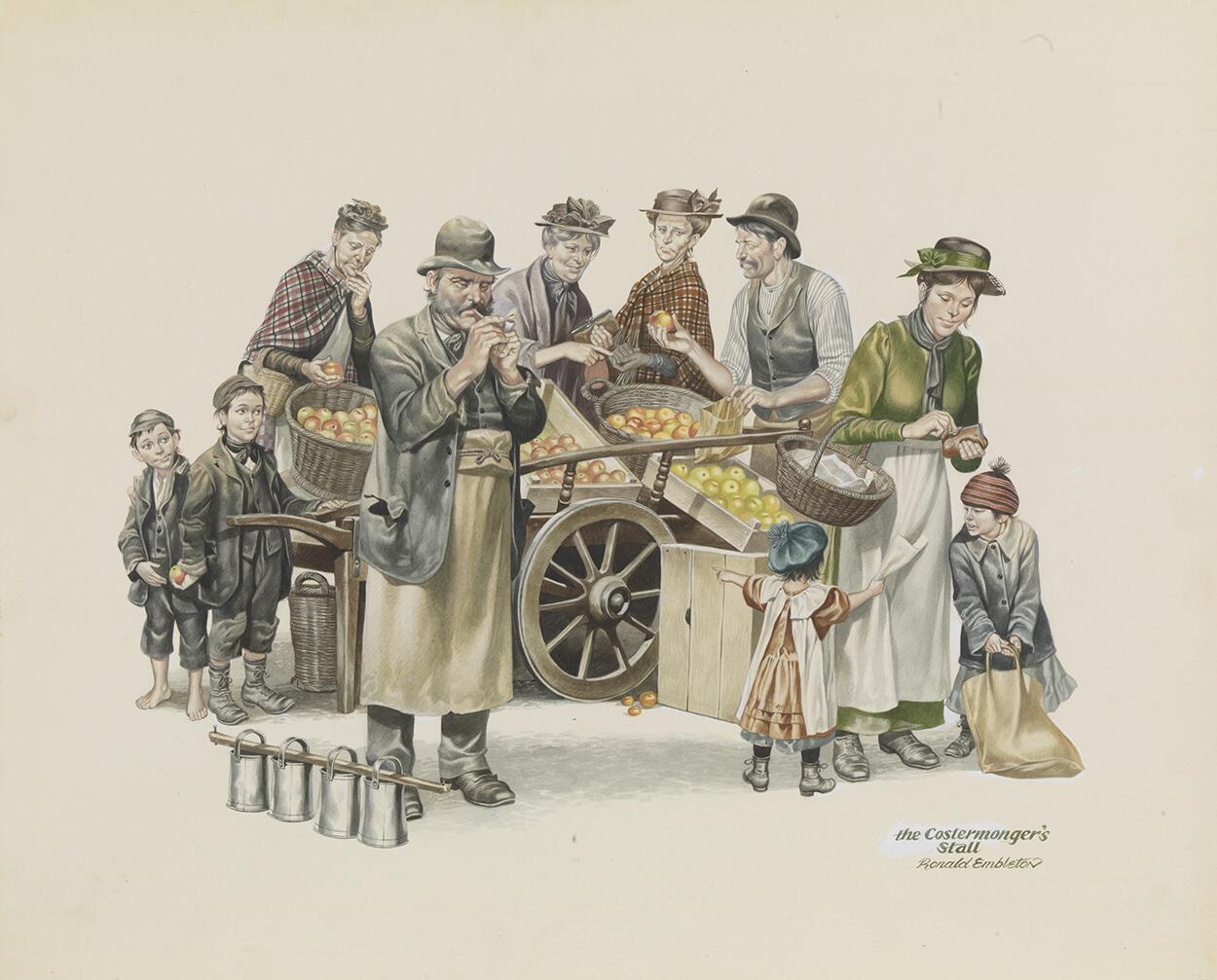 The Costermonger's Stall art by Ron Embleton
