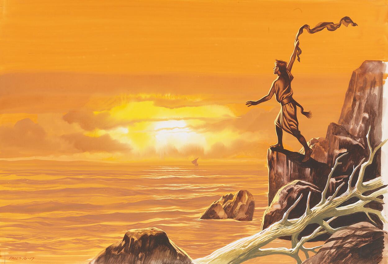 Sinbad the Sailor - Ship Ahoy! art by Ron Embleton