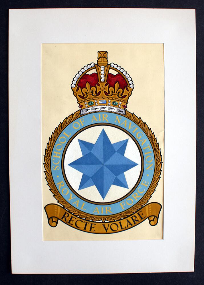 R.A.F. Badge: School Of Air Navigation art by 20th Century unidentified artist