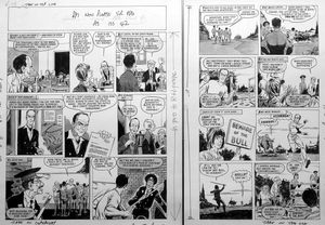 Please Sir! A Load Of Bull (TWO pages) art by Graham Allen