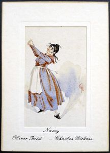 Dickensians: Nancy from 'Oliver Twist' art by Joseph Clayton Clark (Kyd)