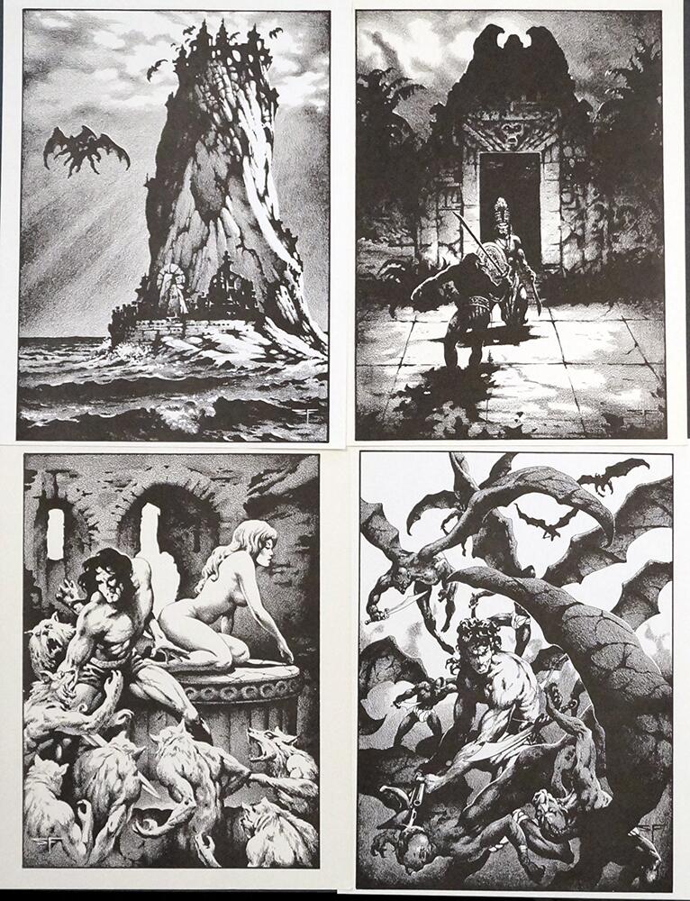 The Almuric Portfolio art by Stephen Fabian