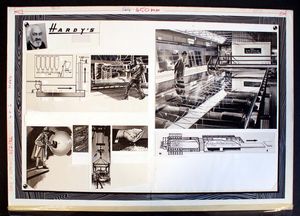 Hardy's Drawing Board: 'Plate Glass' art by Wilf Hardy