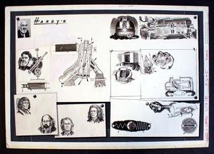Hardy's Drawing Board: 'Telescopes' art by Wilf Hardy