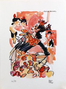 The Dancers art by Hugo Pratt