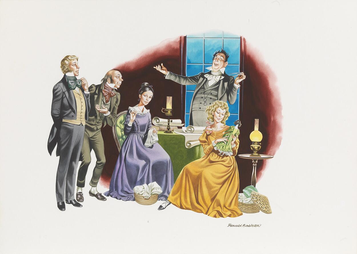 Martin Chuzzlewit - Embroidery art by Ron Embleton