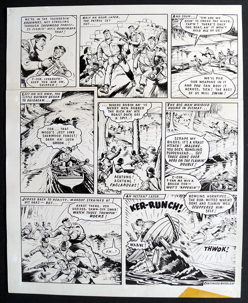 Captain Hurricane: Flamin' Well Scuppered Himself! art by R. Charles Roylance