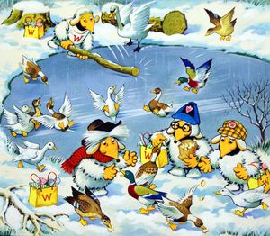 The Wombles: Feeding Ducks art by Jesus Blasco