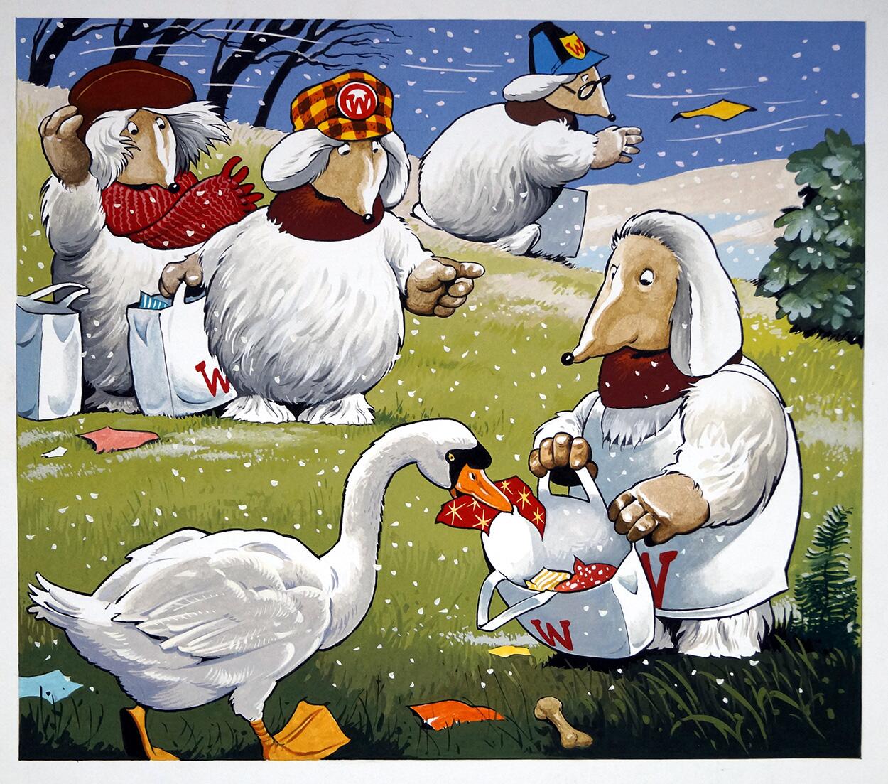 The Wombles: The Tidy Swan (TWO pages) art by Jesus Blasco