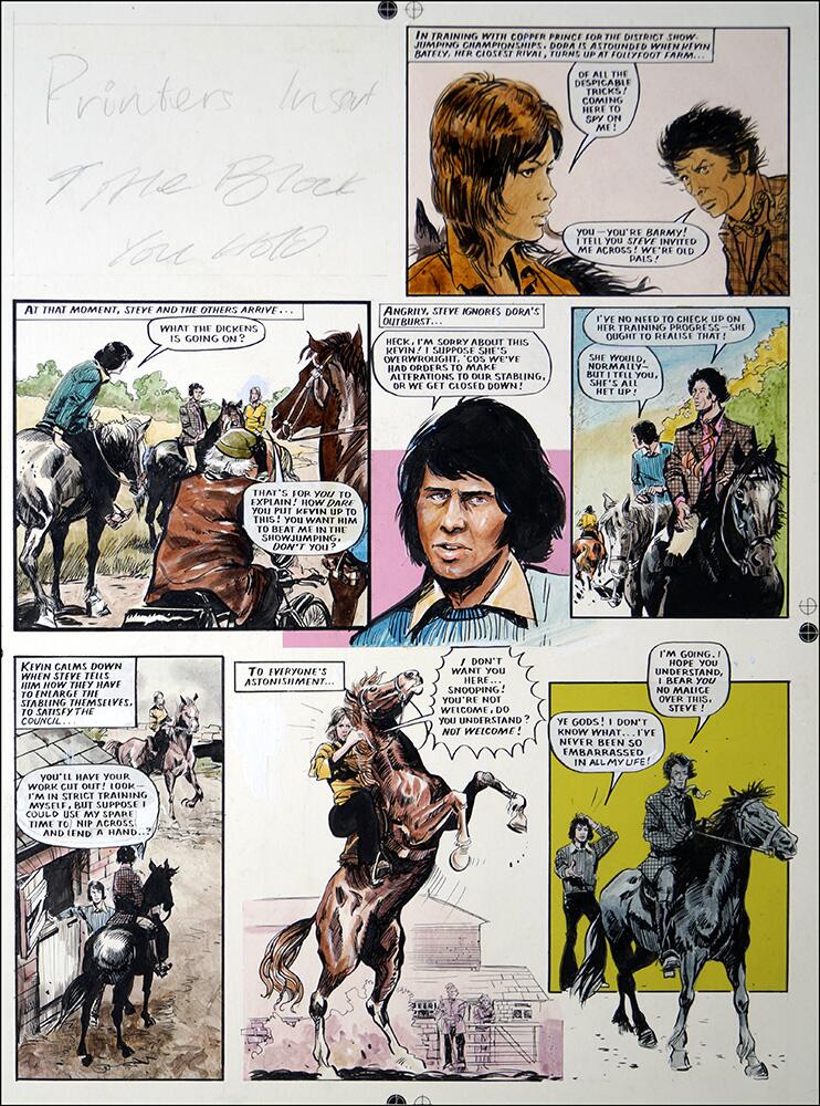 Follyfoot - Stable Spy (TWO pages) art by Martin Asbury