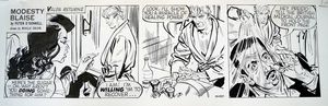 Modesty Blaise daily strip 6435 art by Neville Colvin