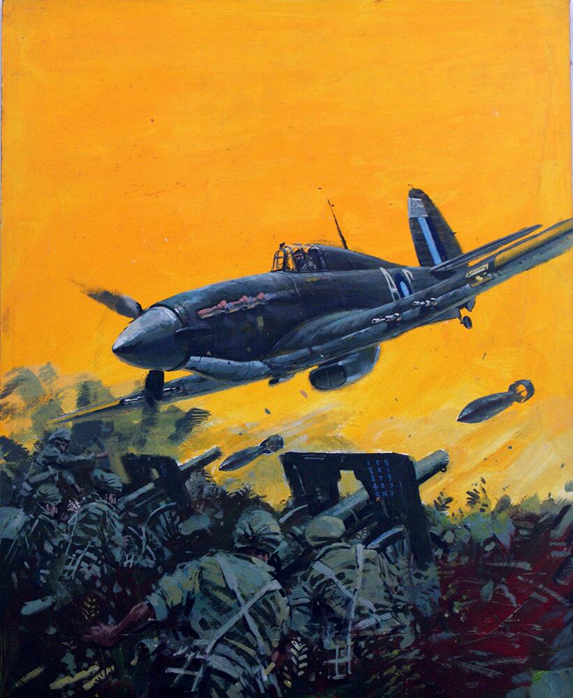 Battle Picture Library cover #1161  'The Screw Guns' art by Graham Coton