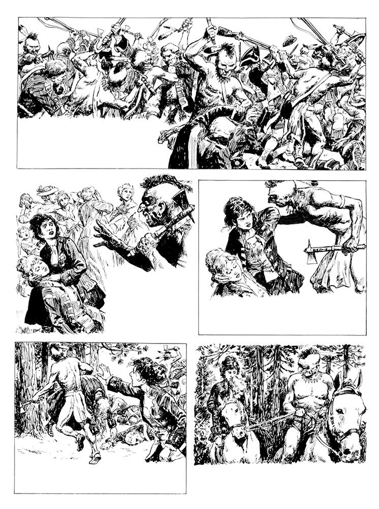 The Last of the Mohicans 13 art by Cecil Doughty