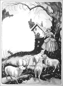Little Bo-Peep art by Gerry Embleton