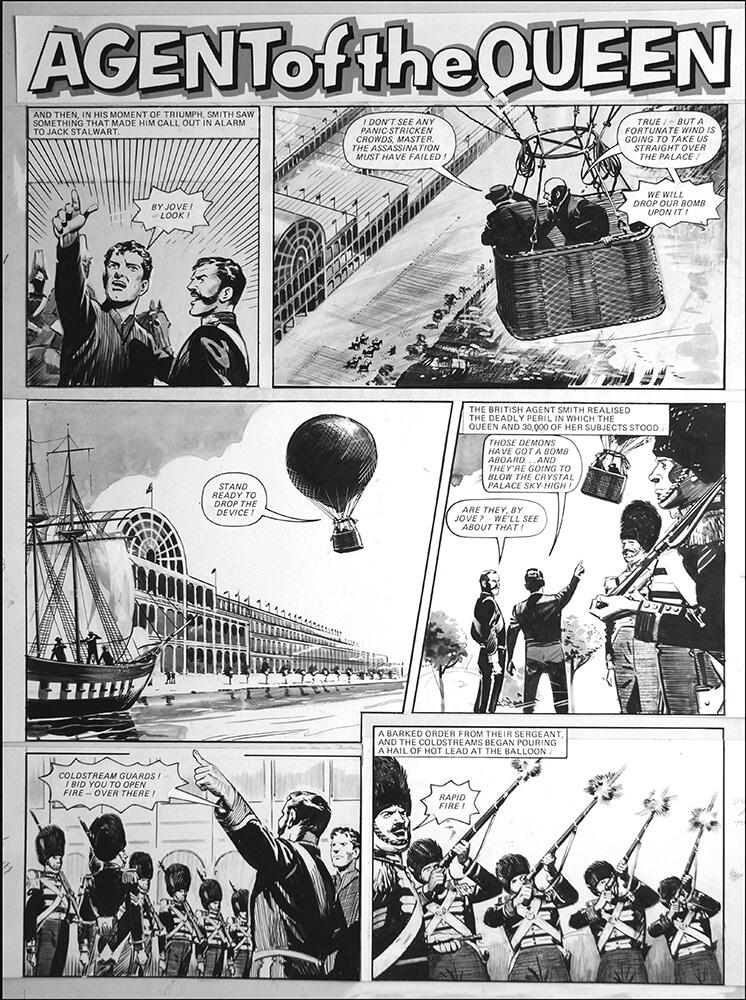 Agent of the Queen - Balloon (TWO pages) art by Bill Lacey