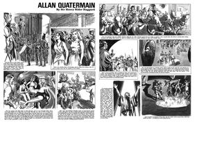 Allan Quatermain Pages 17 and 18 (TWO pages) art by Mike Hubbard
