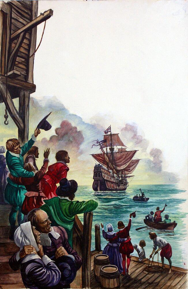 The Pilgrim Fathers art by Peter Jackson