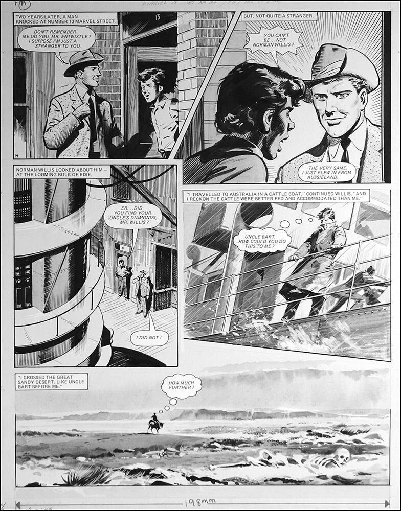 Number 13 Marvel Street - Blacksnake (TWO pages) art by Bill Lacey